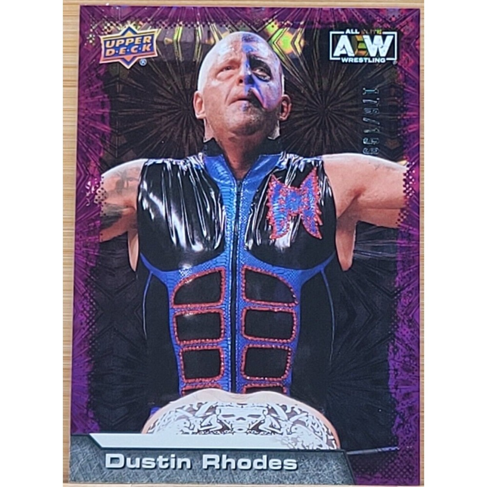 2022 UPPER DECK AEW DUSTIN RHODES  PURPLE‎ PYRO #D/199